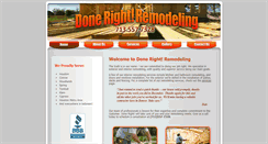 Desktop Screenshot of donerightremodeling.net