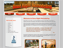 Tablet Screenshot of donerightremodeling.net